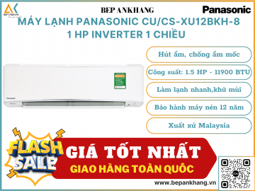  Máy lạnh Panasonic CU/CS-XU12BKH-8 1HP Inverter 1 chiều  